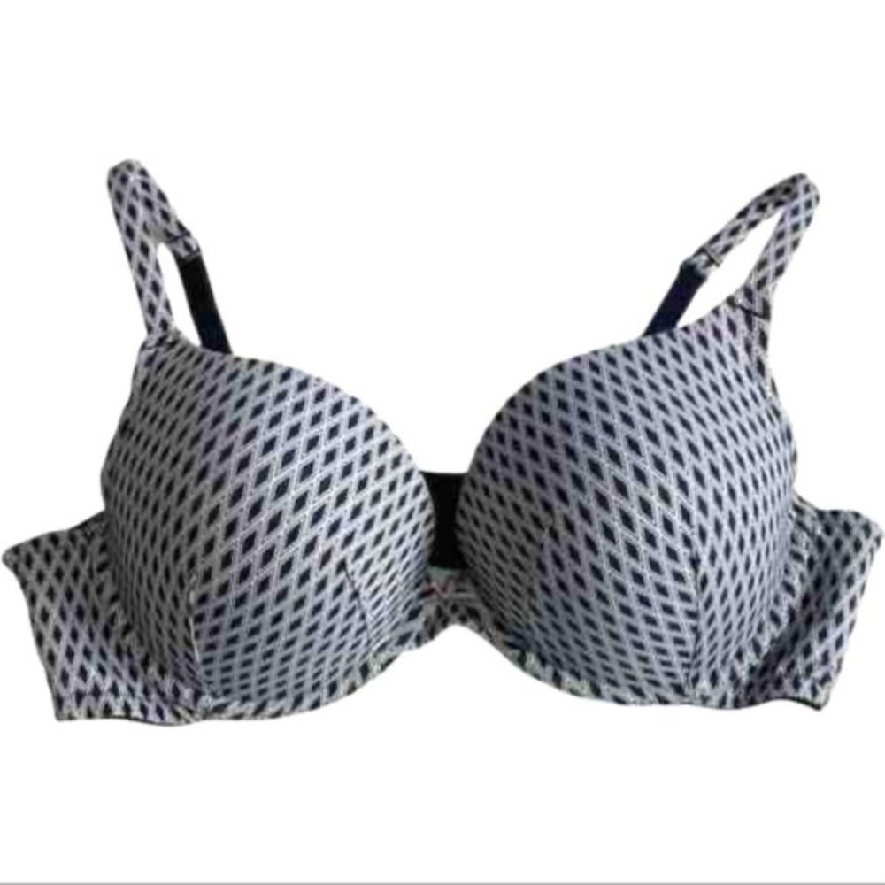 LANE BRYANT CACIQUE COTTON PUSH UP PLUNGE BRA 42C